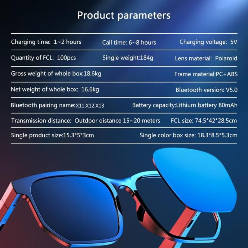 Smart Bluetooth Sunglasses, Iphone Compatible