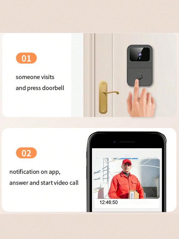 Snaps™ Wireless Smart Video Doorbell Camera with Voice Changer and Night Vision